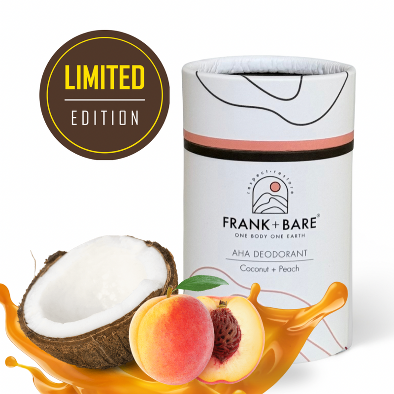 All Natural AHA Deodorant  | Coconut + Peach - Limited Edition 🥥 🍑