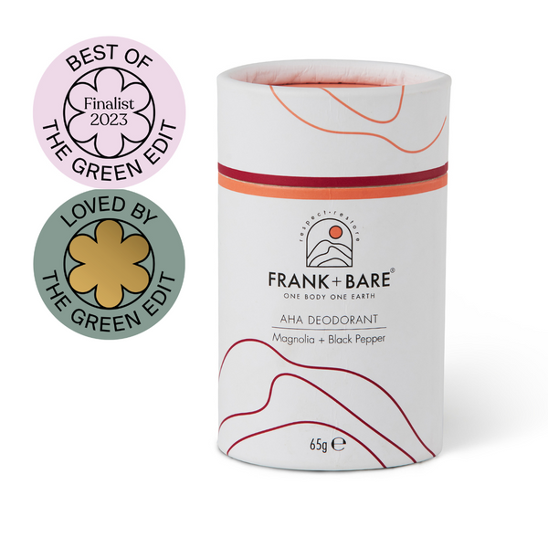 Frank & Bare AHA Deodorant Magnolia & Black Pepper 65g  finalist best of the green edit 2023 love by the green edit